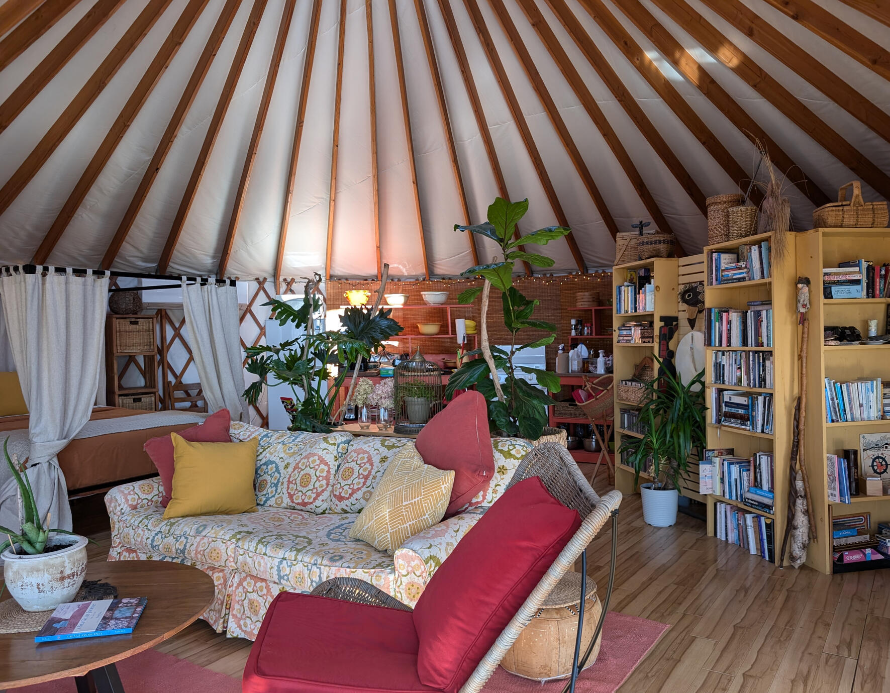 Curl up on the sofa and enjoy some music.