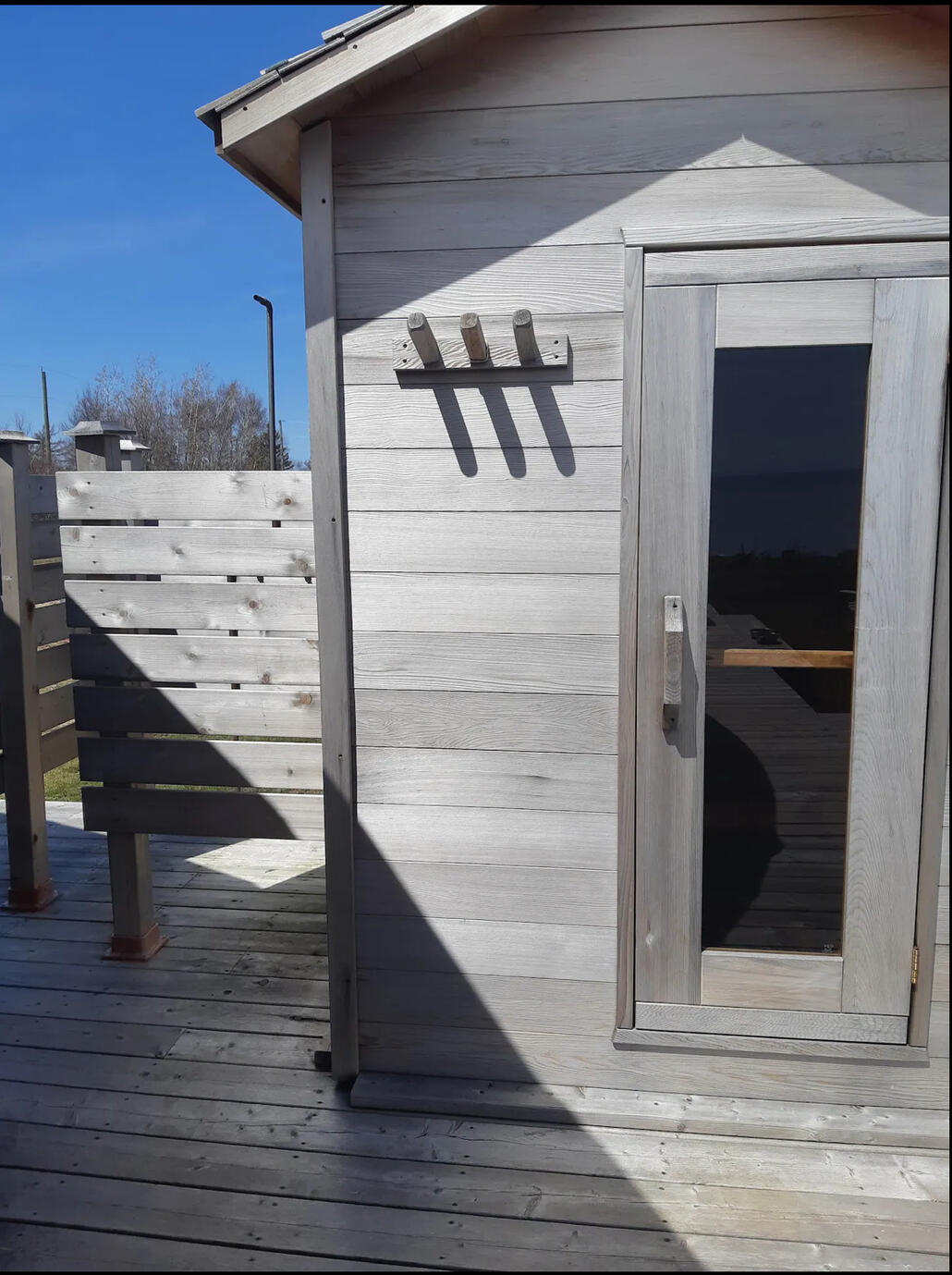 Sweat it out in the sauna.